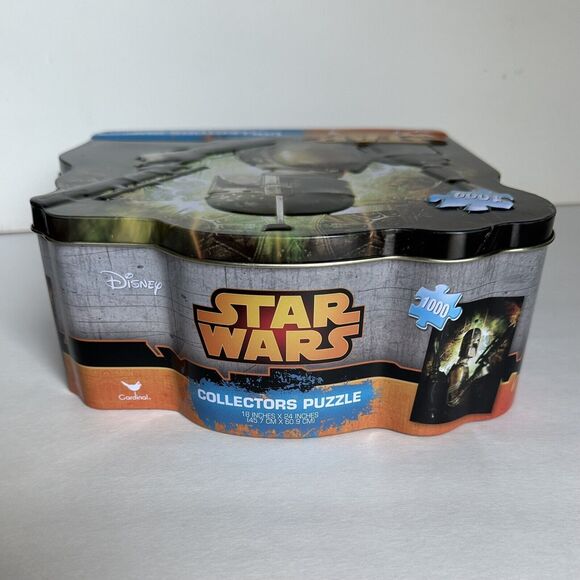 NEW Jigsaw Puzzle Disney Star Wars Boba Fett 1000pc Tin Box Collectors Tin - Picture 3 of 5
